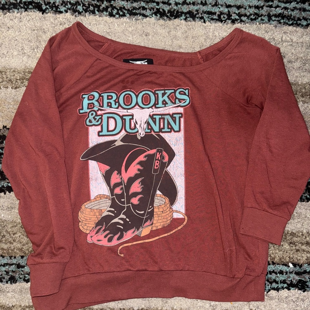 Torrid Off-the-Shoulder Brooks & Dunn Sweater